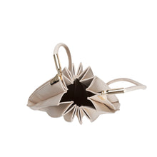 Load image into Gallery viewer, Carrie Bone Pleated Vegan Shoulder Bag