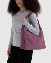 Load image into Gallery viewer, Nylon Shoulder Bag- Wild Plum