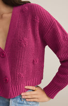 Load image into Gallery viewer, Fleur Cropped Cardigan- Magenta