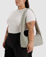 Load image into Gallery viewer, Nylon Meringue Bag- Sage Stripe