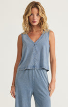 Load image into Gallery viewer, Solace V-Neck Jersey Denim Tank