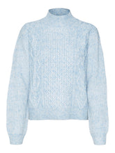 Load image into Gallery viewer, Blue High Neck Sweater