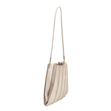 Load image into Gallery viewer, Carrie Bone Pleated Vegan Shoulder Bag