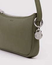 Load image into Gallery viewer, Baggu Recycled Leather Pochette- Loden