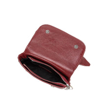 Load image into Gallery viewer, Faye Cranberry Recycled Vegan Crossbody Bag