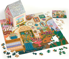 Load image into Gallery viewer, Cozy Flower Shop boxed 500pc Puzzle by Joy Laforme

