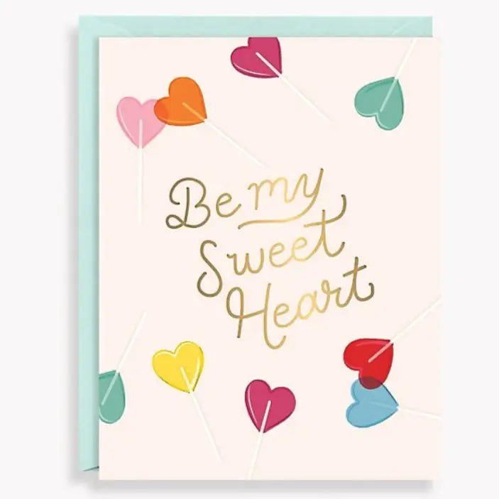 Sweetheart Lollipops Valentine Card