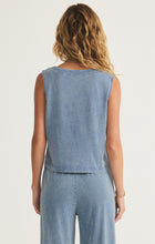 Load image into Gallery viewer, Solace V-Neck Jersey Denim Tank