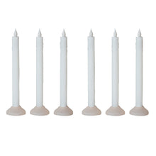 Load image into Gallery viewer, LED Taper Candles w/ Holder in Box, Set of 6