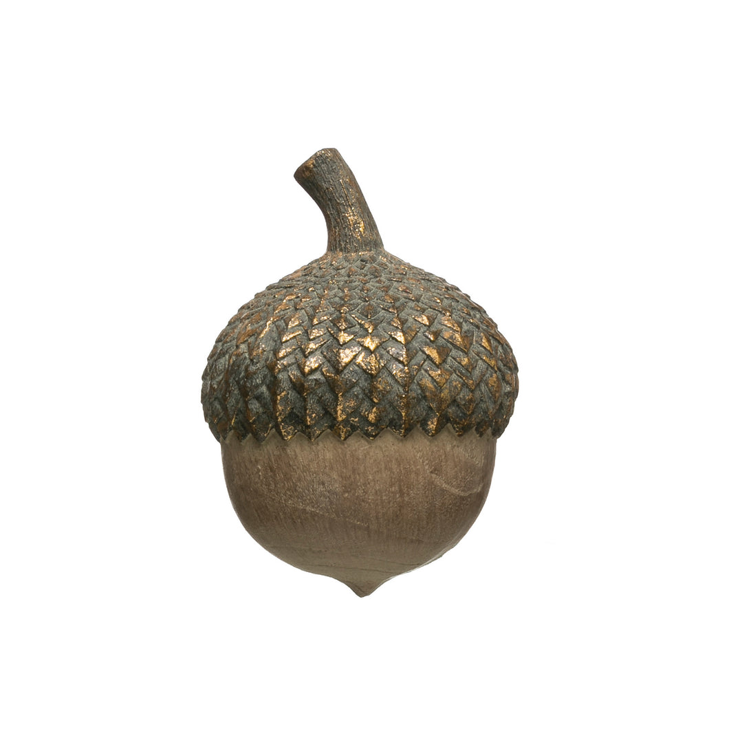 Acorn with Gold Top