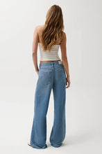 Load image into Gallery viewer, Jadyn Mid Rise Drawstring Palazzo Jean - Expanse