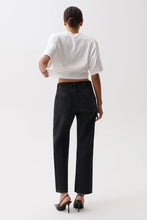 Load image into Gallery viewer, Lexi Mid Rise Bowed Straight - Black Night