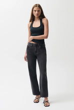 Load image into Gallery viewer, Lexi Mid Rise Bowed Straight- Mercury