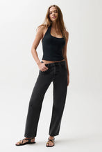 Load image into Gallery viewer, Lexi Mid Rise Bowed Straight- Mercury