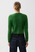 Load image into Gallery viewer, Yara Alpaca Blend Shrunken Cardigan - Vivd Moss