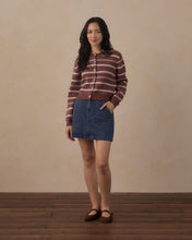 Load image into Gallery viewer, Cheyene Cardigan- Mulberry Multi-Stripe
