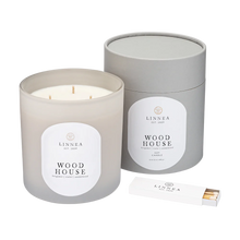 Load image into Gallery viewer, Linnea Candles - Wood House - 3 Wick