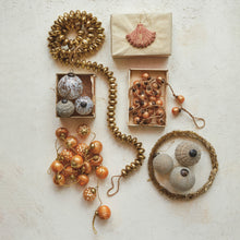 Load image into Gallery viewer, Hammered Metal Bead Garland, Brass Finish
