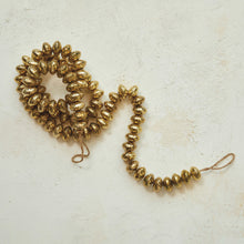 Load image into Gallery viewer, Hammered Metal Bead Garland, Brass Finish