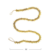Load image into Gallery viewer, Hammered Metal Bead Garland, Brass Finish