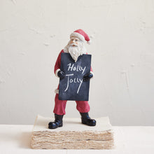 Load image into Gallery viewer, Resin Santa with Chalkboard