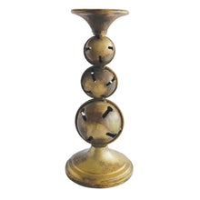 Load image into Gallery viewer, 4-3/4"x 10-3/4"H Metal Candle Holder with Jingle Bell Base