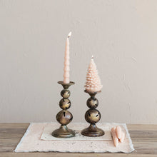 Load image into Gallery viewer, 4-3/4"x 10-3/4"H Metal Candle Holder with Jingle Bell Base