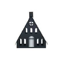 Load image into Gallery viewer, 9"H Metal House with LED Candle