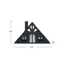 Load image into Gallery viewer, 5-1/2"H Metal House with LED Candle