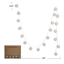 Load image into Gallery viewer, Plastic Ball String Light with 20 Lights, Taupe