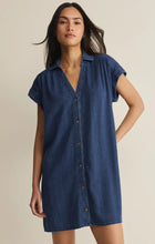 Load image into Gallery viewer, Shellbound Twill Dress- Twilight Blue