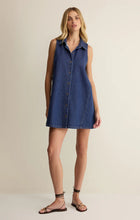 Load image into Gallery viewer, New Day Denim Mini Dress- Deep Water