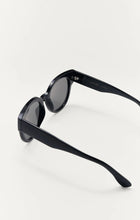 Load image into Gallery viewer, Lunch Date Polished Black Sunglasses