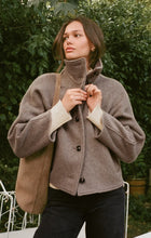 Load image into Gallery viewer, Mynka Funnel Neck Coat - Smoked Heather