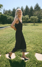 Load image into Gallery viewer, Uma Lace Satin Cami - Black