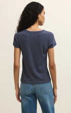 Load image into Gallery viewer, Renae Rib Short Sleeve Top- Indigo