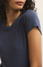 Load image into Gallery viewer, Renae Rib Short Sleeve Top- Indigo