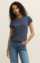 Load image into Gallery viewer, Renae Rib Short Sleeve Top- Indigo