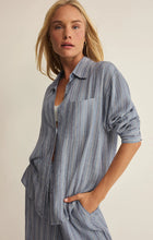 Load image into Gallery viewer, The Signature Striped Button Up- Indigo