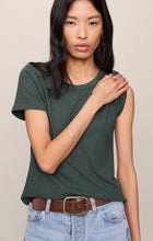 Load image into Gallery viewer, Junie Slub Tee Shirt- Emerald Cove