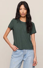 Load image into Gallery viewer, Junie Slub Tee Shirt- Emerald Cove