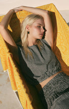Load image into Gallery viewer, Merit Gingham Top- Black