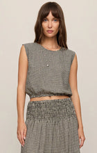 Load image into Gallery viewer, Merit Gingham Top- Black