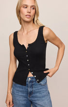 Load image into Gallery viewer, Lainey Pointelle Tank- Black