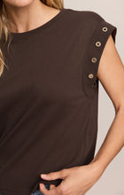 Load image into Gallery viewer, Camino Grommet Top- Dark Chocolate