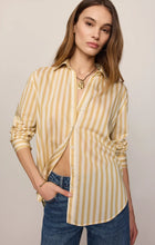 Load image into Gallery viewer, Golden Haven Stripe Button Up- Golden Sage