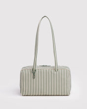 Load image into Gallery viewer, Baggu Nylon Bowler Bag- Sage Stripe