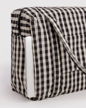 Load image into Gallery viewer, Baggu Cloud Carry-on- Black and Cream Gingham