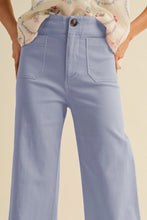 Load image into Gallery viewer, High Waist Cropped Wide Leg Pants - Coneflower Blue