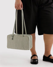 Load image into Gallery viewer, Baggu Nylon Bowler Bag- Sage Stripe